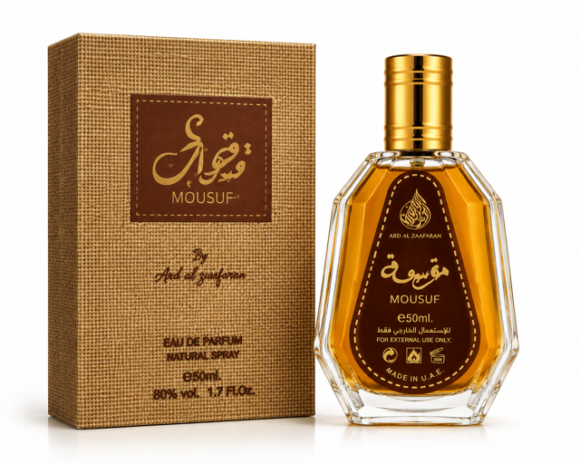 عطر مردانه Mousuf ارد الزعفران – ادو پرفیوم ۵۰ میل